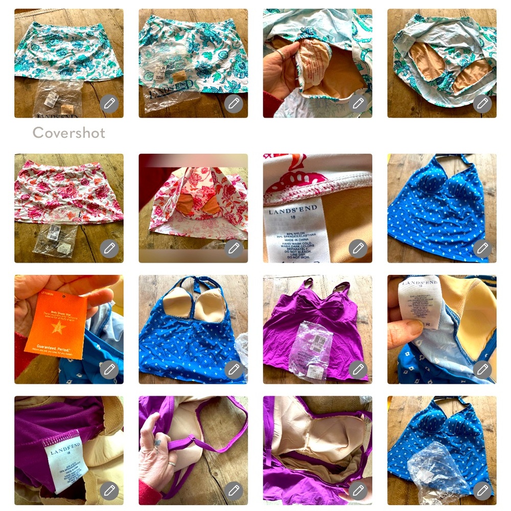 NWT lot Lands End brand new size 18 Land’s End swimsuits bathingsuits lot